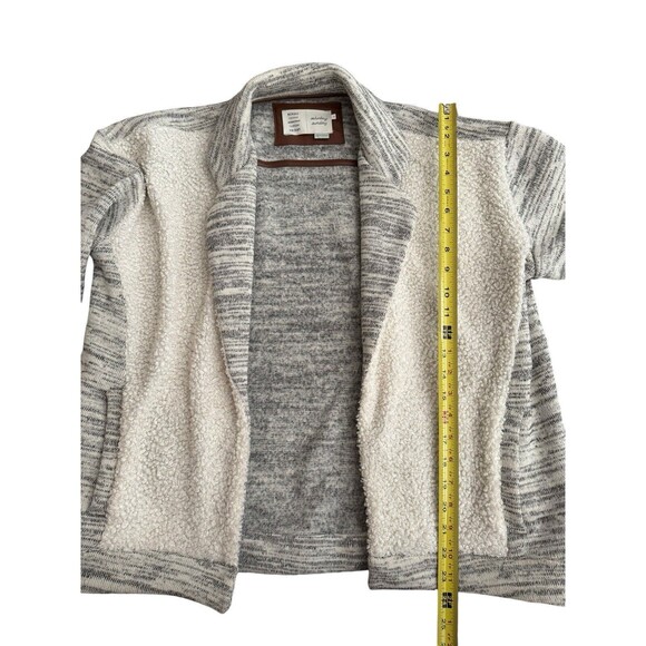 Saturday Sunday Anthropologie Moelleux Open Front Jacket Sweater Sherpa Size M - Picture 5 of 7